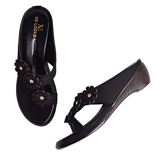 Image of XE Looks Comfortable Soft Wedge Slippers For Women