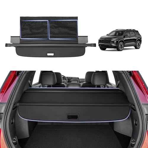 Cargo Cover for Chevy Equinox 2025 2026 GMC Terrain with Extra Storage Net, Retractable Trunk Cover for Chevrolet Equinox 2025 2026 Security Shade Shield Cover No Gap Design by Automiim - Used condition - US$51.47