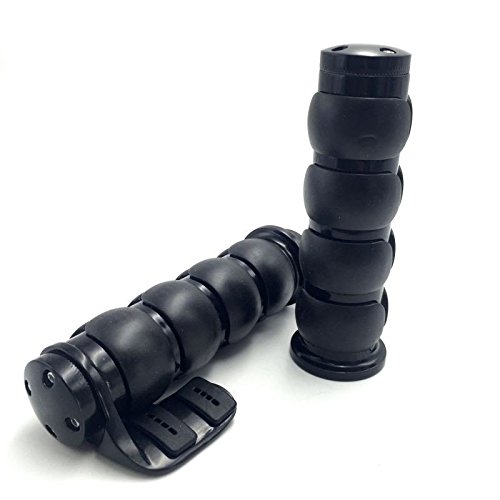 Xkmt-Black Rubber Hand Grips 1" 25Mm Pair Compatible With Harley Davidson Softail Fat Boy Flstf Kawasaki Vulcan Suzuki Intruder Yamaha Road Star V Star [B01G80O6Ve] #TOP3