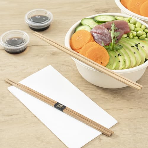 Restaurantware 9.5 Inch Bamboo Chopsticks - 1000 Count - Bambuddha Chinese Chopsticks, Disposable, Non-Slip, with Paper Band - Durable Sushi Chopsticks for Kitchen, Restaurant by Restaurantware - Used condition - Image 6