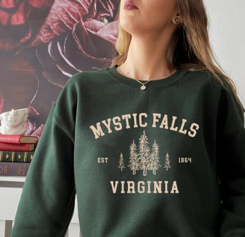 Mystic Falls Virginia Sweatshirt - Salva.tore Vampire Dia.ries Sweater; Virginia Crewneck Sweatshirt3