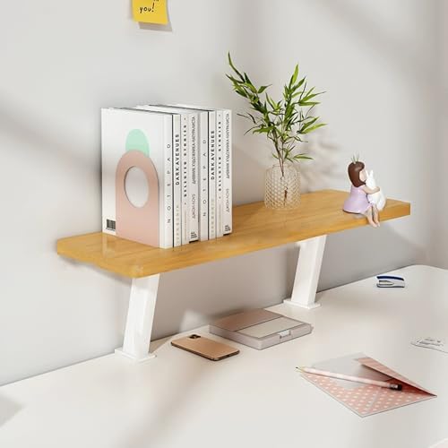 Mini-étagère en bois perforé pour organiser un petit bureau à domicile encombré