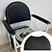 Kokiya Bedside Commode Chair Backrest Removeable Easy to Install Comfortabale Toilet Chair Back Support PU Leather for Handicapped, Black