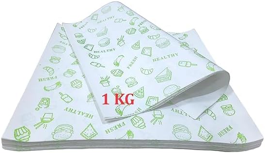1 Kg Butter Paper Sheets (11" x 11" Inch Size): Exceptional Non-Stick Parchment Paper for Baking, Cooking, and Food Preservation - Greaseproof, Heat-Resistant, and Eco-Friendly