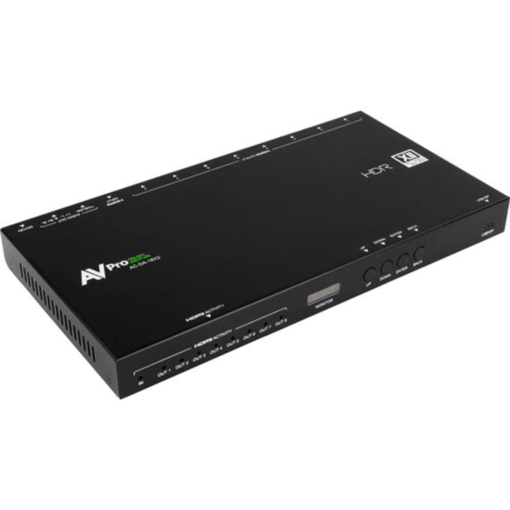 AC-DA-18X2 48Gbps 1x8 HDMI Distribution Amplifier