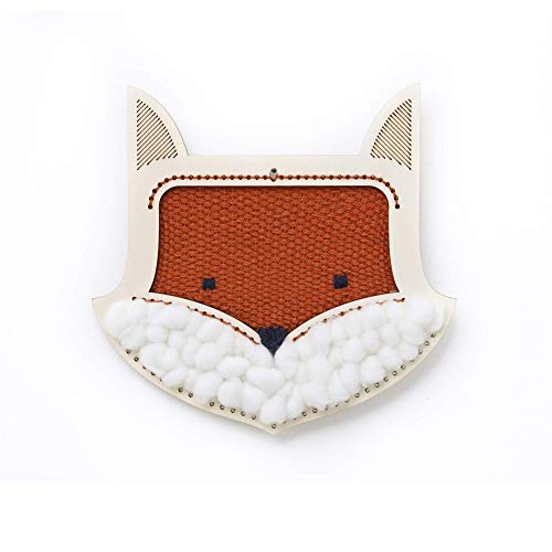 Image of Fox DIY Weaving kit and Fox Colorful DIY Needlepoint Embroidery Craft Kit for Beginners Bundle