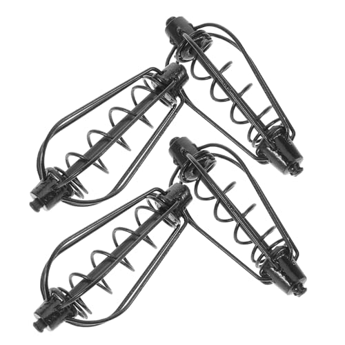 KOMBIUDA 4Pcs Lightweight Fishing Bait Cage Durable Bait Feeder for Carp Fishing Hollow Design for Deep Water Use Fishing Tackle Tool for Outdoor Fishing Enthusiasts