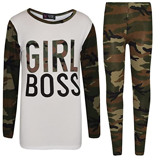 Ensemble fille camouflage idéal pour l'école et les sorties de 7 à 13 ans
