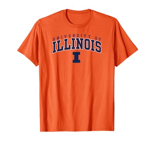 Illinois Fighting Illini Arch Over Logo Officially Licensed T-Shirt