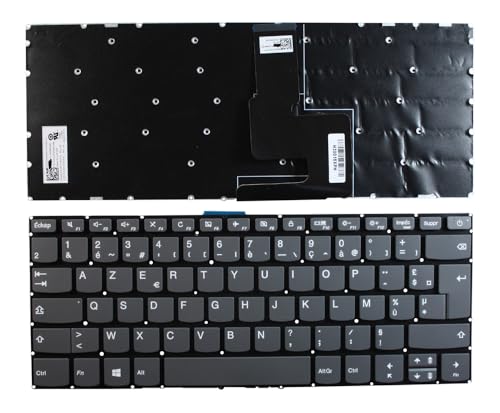 Clavier Lenovo PK131YN1A18 Power4Laptops noir à touches AZERTY fluides pour PC