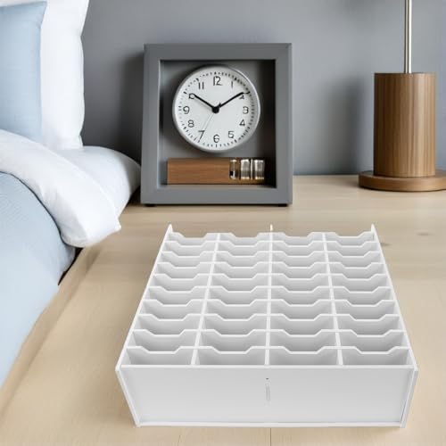 Support de rangement vertical DOITOOL transparent avec 40 compartiments pour feutres