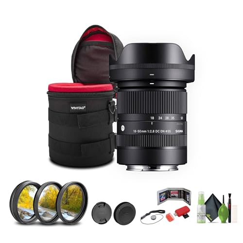 Image of Sigma 18-50mm f/2.8 DC DN Contemporary Lens for Canon RF, Black, Zoom, Weather-sealed, Compatible with Canon RF Mount