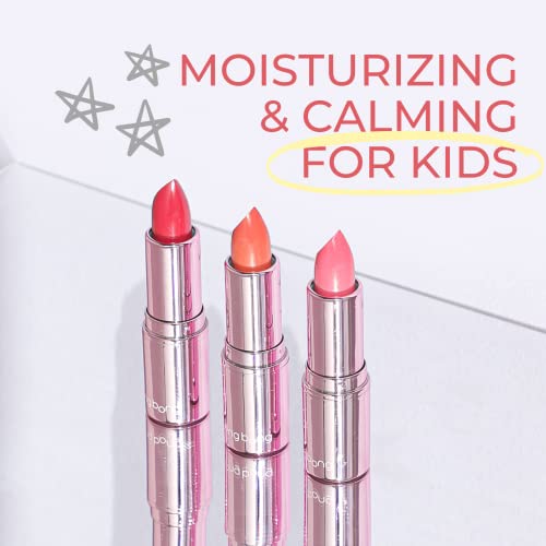 Bongbong Kids Lip Balm - Tinted Natural Lip Balm With Plant-Based Ingredients - Natural Lip Gloss For Girls, Play Lipstick For Toddlers, Natural Kids Makeup (Peach Orange) #TOP4