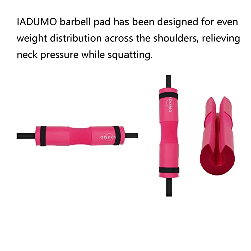 IADUMO Hip Thrust Pad,Barbell Cushion Weightlifting Hip Thrusts,Bar Pad,Barbell Protector,Squat Pad Barbell Pad,Neck Cushion for Weights，Padding for Weight Lifting Bar for Olympic or Standard Bars - Thumbnail 2