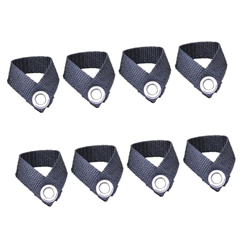 Happyyami 8 Piezas Fijador de Poste de toldo Clip de Tienda al Aire Libre Pinza para toldos Tiendas de campaña Barra de toldo Hebilla Fija botón Fijo toldo Exterior pabellón Accesorios Carpa