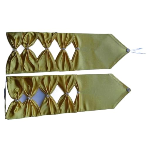 Guantes largos boda satén codo evitan deslizamiento, Pack 2 pares para fiesta mujer