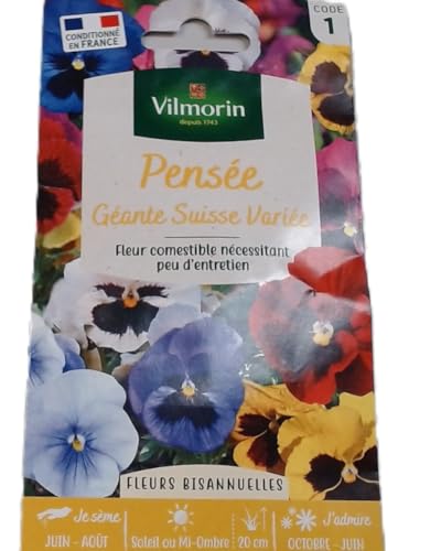 Vilmorin 5471241 Pensée géante Multicolore 9 x 0,5 x 16 cm