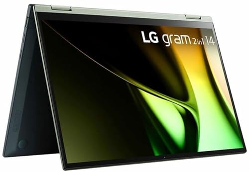 LG gram 14T90S-G.APB5U1 14' Touchscreen Convertible 2 in 1 Notebook - Intel Core Ultra 7-16 GB - 512 GB SSD - Intel Chip - Windows 11 Pro - in-Plane Switching (IPS) Technology