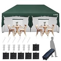 Amazon | CYFIE タープテント 6m 横幕/サイドシート6枚付 ワンタッチ