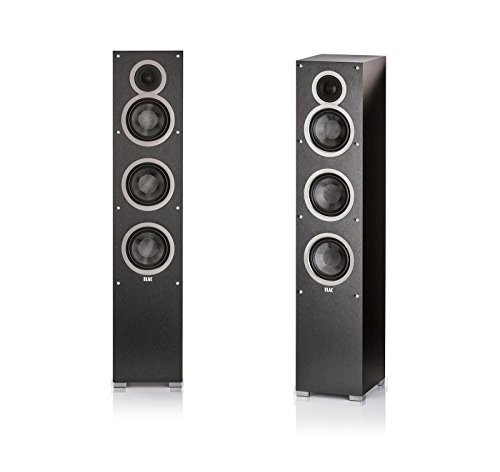 Elac Debut F5 Tower Speakers, Black (Pair)