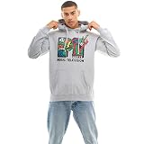 MTV Herren Knarly Hooded Sweatshirt, Heather Grey, S EU