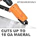 Jikbeed Sheet Metal Cutter Drill Attachment, Electric Drill Shears Attachment Cutter Nibbler, Metal Nibbler Drill Attachment, Compatible with Cordless Drills & Impact Drivers, Cuts 18GA Metal