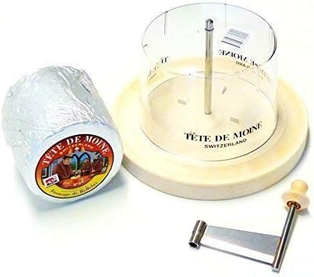 Girolle Cheese Slicer Original Swiss Made with Original Lid 1 Whole Loaf Tete de Moine