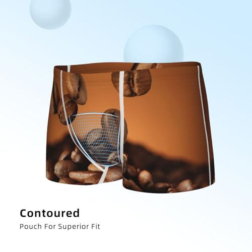 Boys' Cotton Boxer Brief Soft Underwear-Coffee Beans4