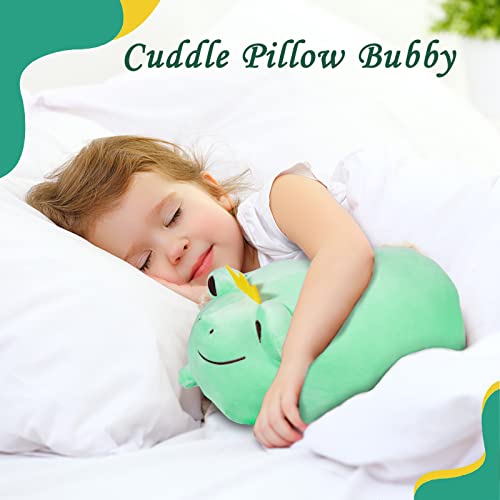 Cazoyee Super Soft Frog Plush Stuffed Animal, Cute Frog Plush Pillow, Kawaii Frog Plushie Hugging Plush Squishy Pillow Toy Gifts For Kids #TOP4