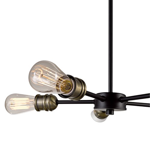 Globe Electric 65956 Novogratz 5-Light Chandelier, Brushed Brass Finish (65834) #TOP1