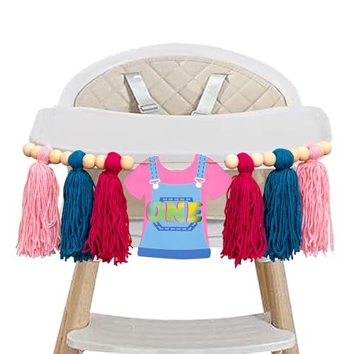 Eurteka Pink Clothe Banner - Enlightened Teacher Theme First Birthday