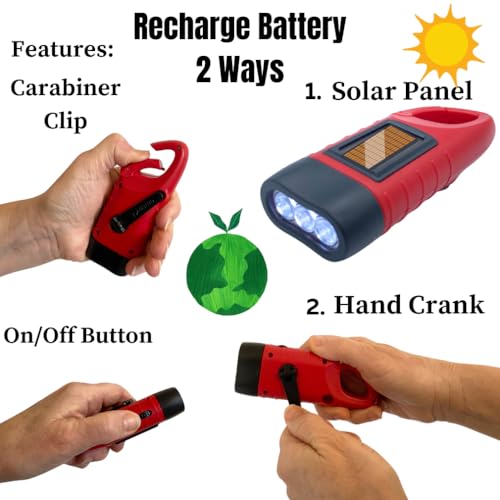 Brighten Your Adventures: The Ultimate Review of Evelots Hand Crank Solar Powered Flashlights