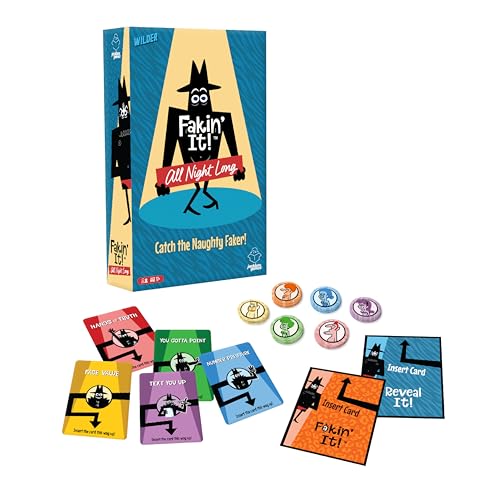Wilder JACKBOX Games Fakin’ It All Night Long Board Game – Board Game for Mature Game Nights and Parties – Spicy Card Game for Adults Ages 17+ (3-6 Players) - image 2