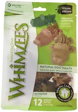 Whimzee Alligator Med Value Bag - 12 Dental Chews