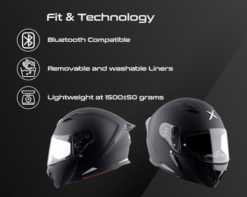 Axor Hunter Full Face Helmet - Matte Black Dull Black - Image 6