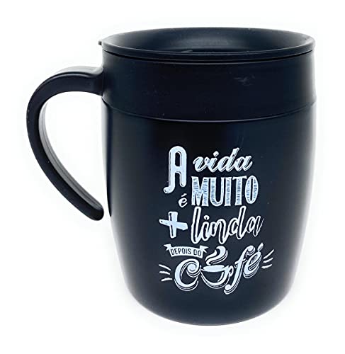 Caneca Copo Térmico Inox Café Chá Suco Quente Frio Com Tampa Carro Escritório Trabalho