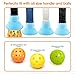 ELKCIP Silicone Pickleball Ball Retriever, Fits All Pickleball Paddles, Suction Cup Grabber Pickleball Ball Accessory to Pick Up Pickleball Balls Without Bending Over, Pack of 4, Blue