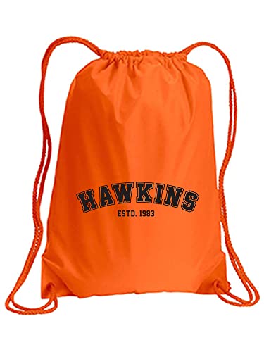 zerogravitee Hawkins ESTD.1983 Cinch Pack in Orange - Small 14x18