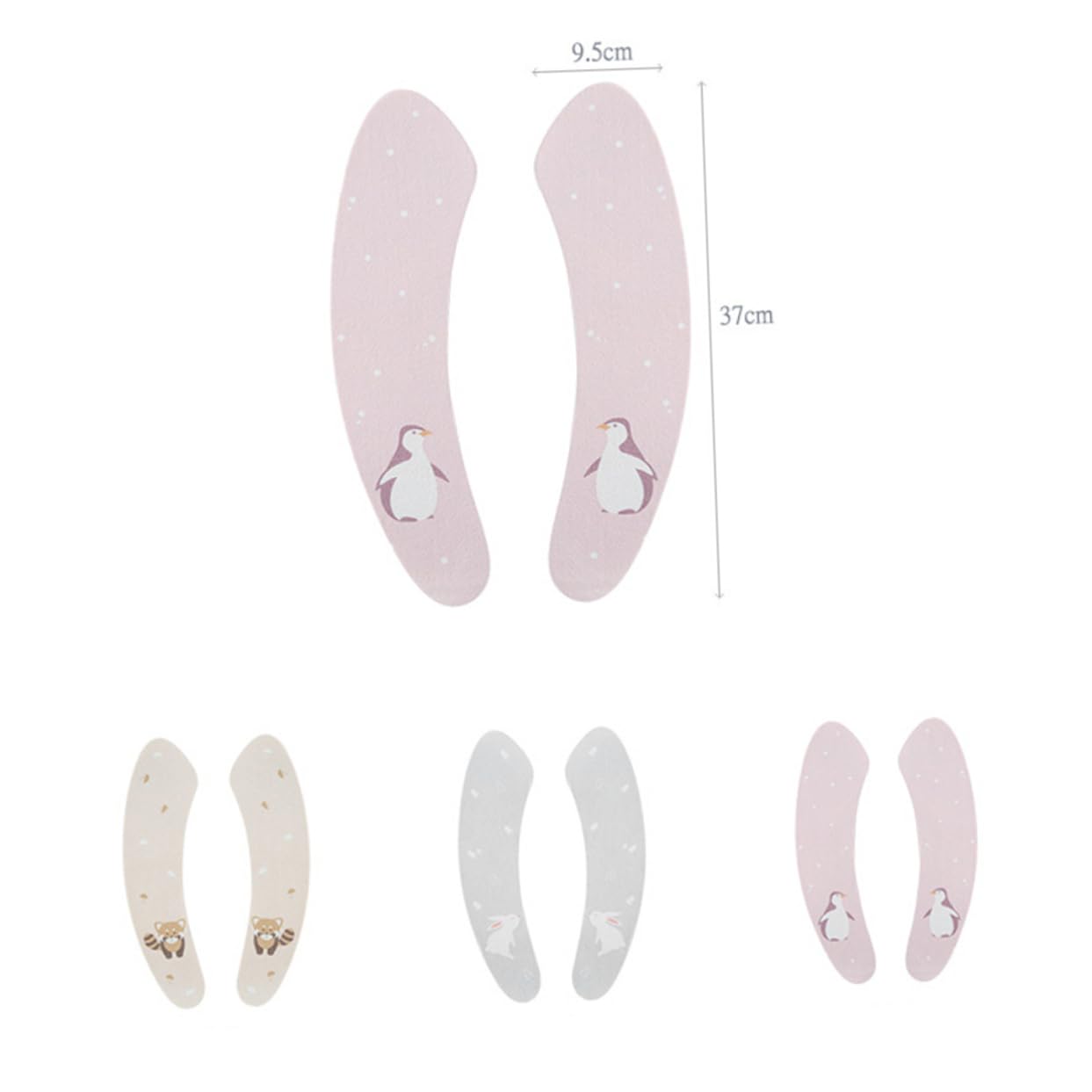 KICHOUSE Warm Washable Toilet Seat Cover Universal Size Non-slip Machine Washable (rabbit)