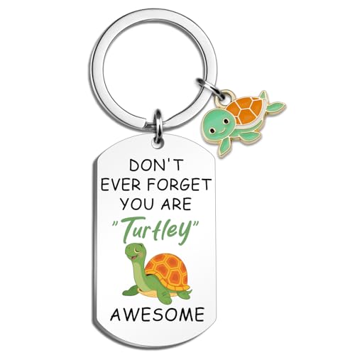 Lervuh Turtle Gifts for Women Travel Turtle Keychain Sea Turtles