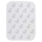 Azeeda 'Arctic Wolf Outline' Baby Burp/Wash Cloth...