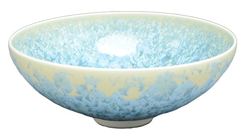 京焼 清水焼 平茶碗  紙箱入り 花結晶瑠璃