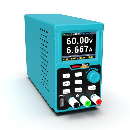 Programmable 400W DC Power Supply (0-60 V 0-20 A) 110V Input High Precision 4-Digit Multiple Protection with PC Software and USB Charging