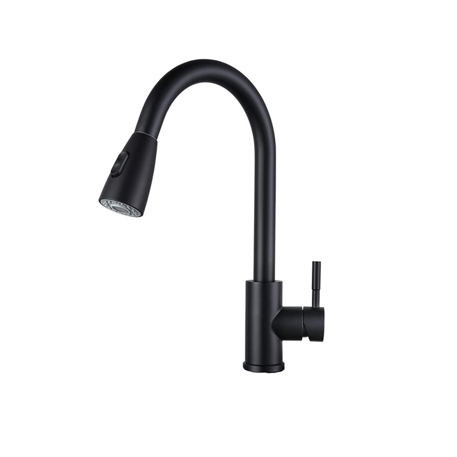 Mitigeur de cuisine 360 noir mat avec pistolet rétractable luxe