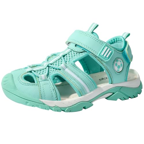 Image of TZJS Girls Boys Sandals Kids Closed Toe Outdoor Hiking Sandal Lightweight Athletic Adjustable Straps Summer Shoes for Toddler /Little Kid