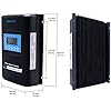 ACOPOWER 200 Watts 12/24 Volts Monocrystalline Panel Solar RV Kits with 30A MPPT LCD Charge Controller/Mounting Brackets/Y Connectors/Solar Cables/Cable Entry housing (2x100W Kit)