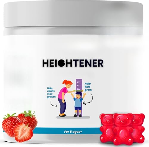 Gummies Heightener para crecimiento natural en estatura con fortaleza ósea