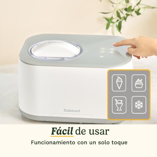 Miniatura 5 de Cuisinart FreezeEase–Máquina de helado automática;3 programas:Helado,Sorbete,Yogur;Sin precongelación;Lista en 40 min;Función de mantenimiento en frío, Compresor 950ml (Nuevo)