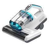 JPHYLL Mattress Vacuum Cleaner Bed Vacuum with 16Kpa Suction 253.7nm UV-C Light, 30000 RPM/Min Dual Brushroll Rotation & Heating Tech & Ultrasonic, 10'' Dual Widened Suction Port, 500W, Corded