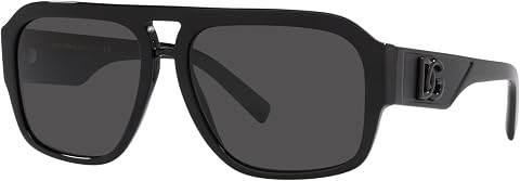 Dolce & Gabbana DG 4403 Shiny Black/Grey Men’s Sunglasses